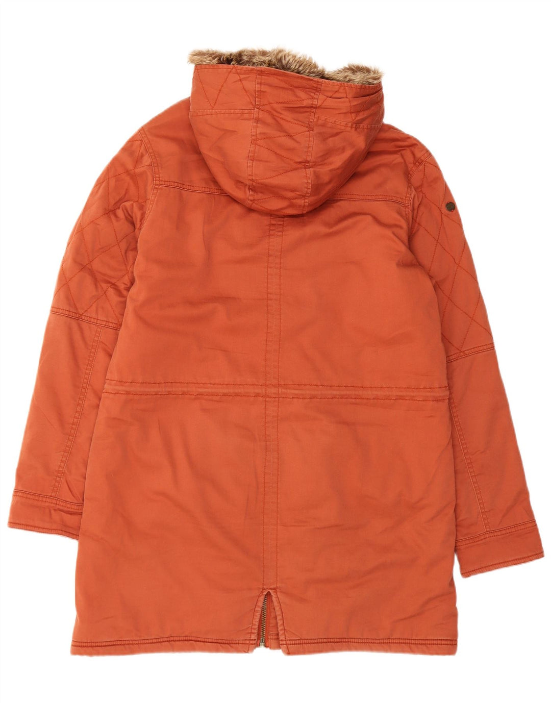 Billabong ženska parka jakna s kapuljačom UK 14 srednje narančasti pamuk