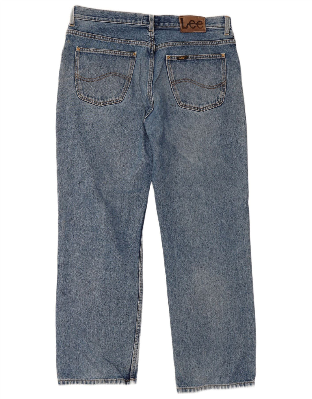 LEE Mens Brooklyn Straight Jeans W36 L30 Plavi pamuk