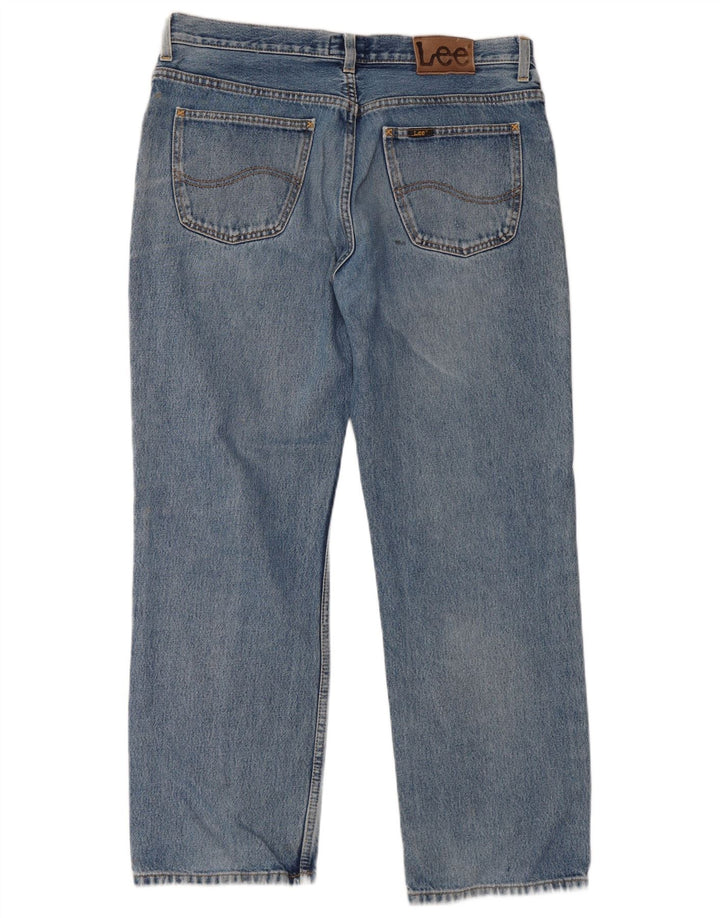LEE Mens Brooklyn Straight Jeans W36 L30 Plavi pamuk