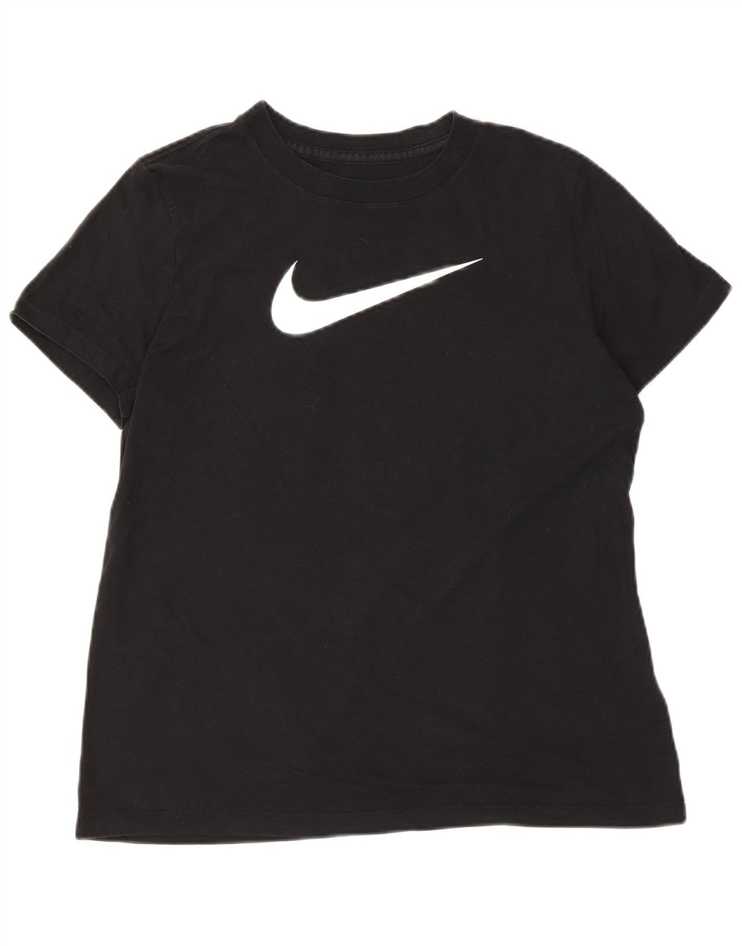 Nike Ženska majica kratkih rukava Dri Fit Graphic Top UK 14 Srednje crni pamuk
