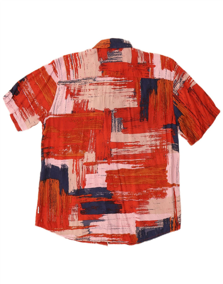 Only & Sons muška košulja kratkih rukava standardnog kroja srednje crvene patchwork boje