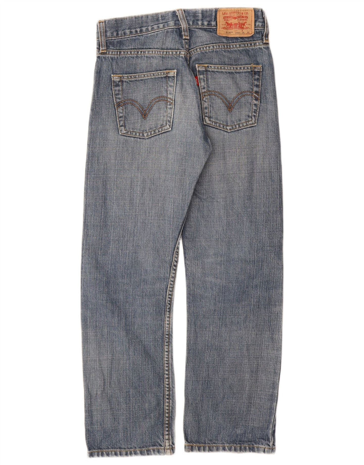 LEVI'S Boys 514 uske ravne traperice 9-10 godina W25 L25 plavi pamuk