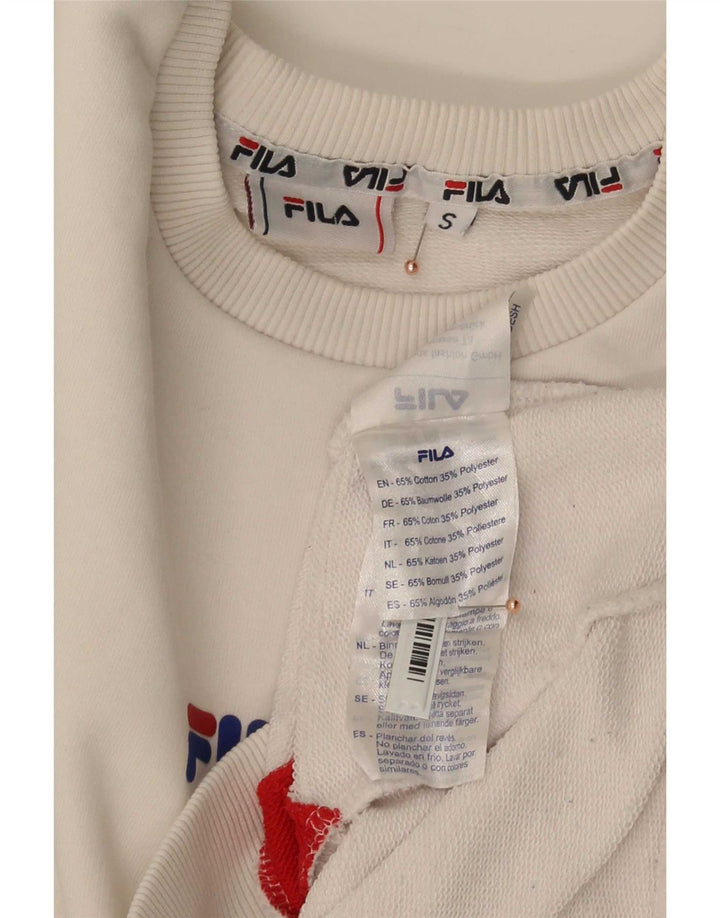 Fila muški džemper mali bijeli pamuk u blokovima boja