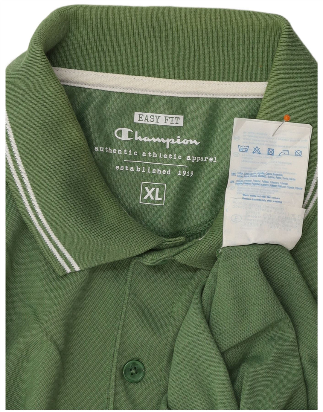 CHAMPION Muška polo majica Easy Fit XL Zeleni pamuk