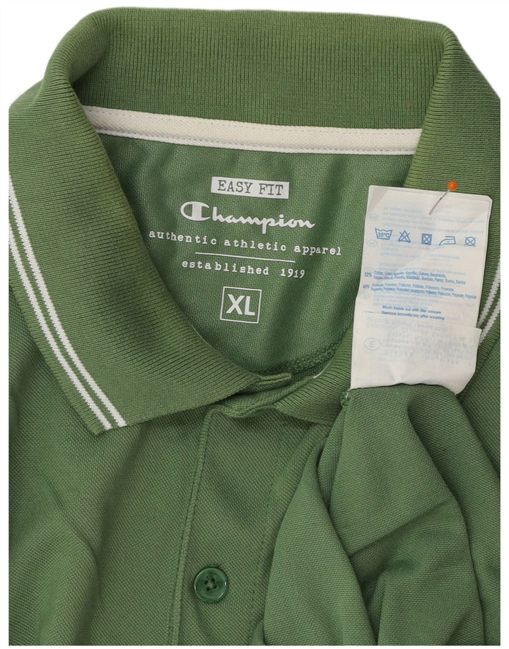 CHAMPION Muška polo majica Easy Fit XL Zeleni pamuk