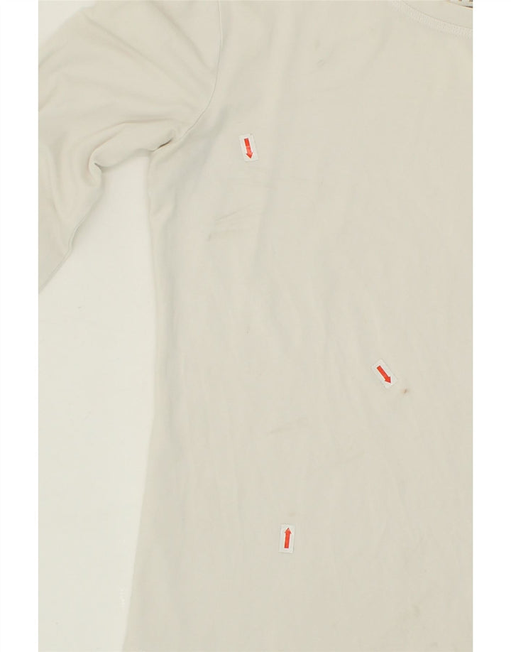 ADIDAS Womens Top Long Sleeve UK 16 Large  White Cotton Vintage Adidas and Second-Hand Adidas from Messina Hembry 