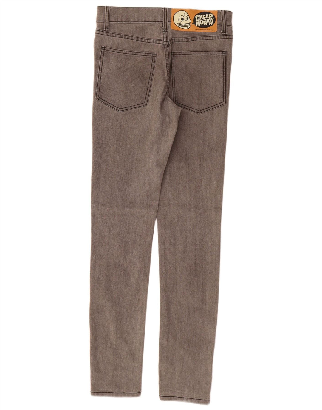 CHEAP MONDAY Ženske uske traperice W27 L32 Sivi pamuk