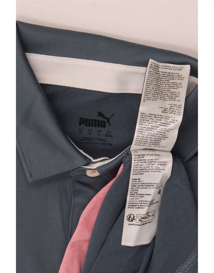 Puma muška polo majica Medium tamnoplavi prugasti poliester