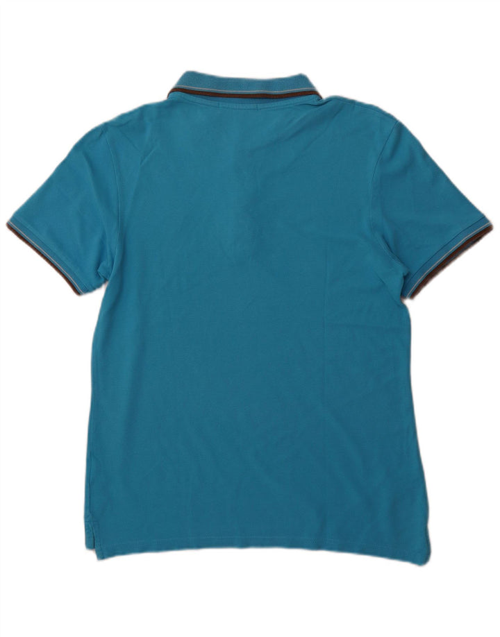 TRUSSARDI muška polo majica srednje plavi pamuk