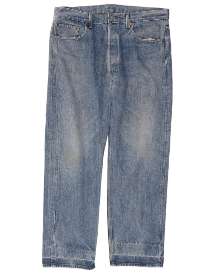 Levi's muške 501 ravne traperice W38 L29 plavi pamuk