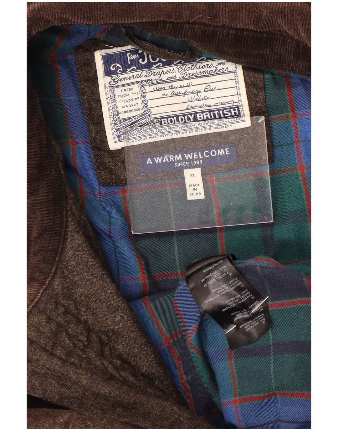 Joules muška prošivena jakna UK 42 XL smeđi poliester