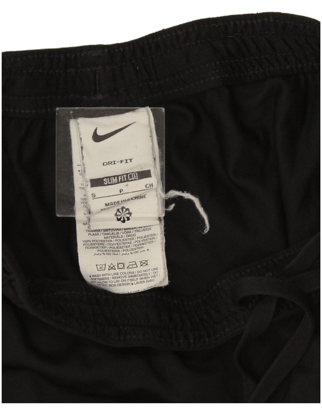 Male crne uske hlače od poliestera Nike Dri Fit Slim
