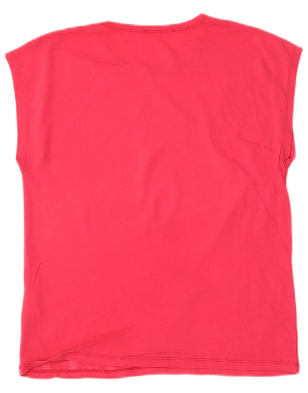 Majica kratkih rukava Benetton za djevojčice, 13-14 godina, 3XL, ružičasti pamuk