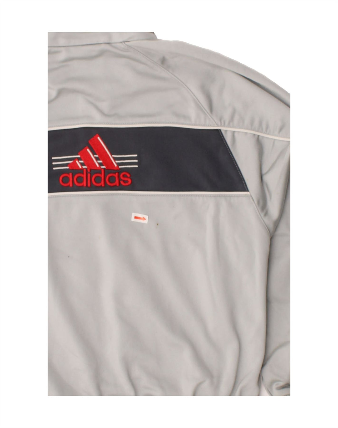 ADIDAS Boys Graphic Tracksuit Top Jacket 9-10 Years Grey Colourblock Vintage Adidas and Second-Hand Adidas from Messina Hembry 