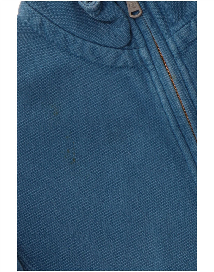 FAT FACE Muška majica s izrezom i srednje plavim pamukom