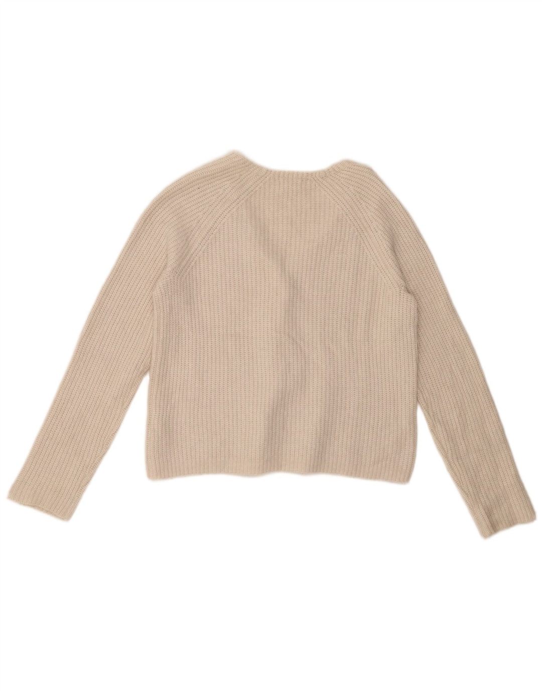 FAT FACE Ženski kratki kardigan džemper UK 10 Mali bijeli najlon