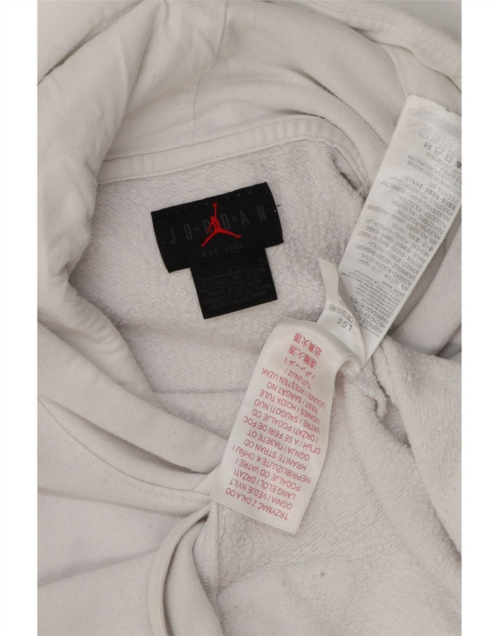 JORDAN majica s kapuljačom za dječake 12-13 godina, veliki bijeli pamuk