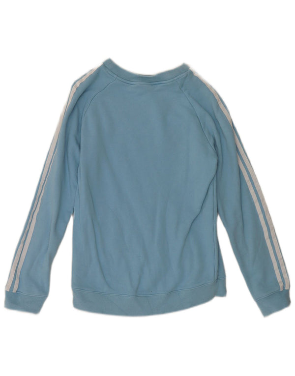 Adidas Ženska majica s kratkim rukavima UK 8 Small Blue Cotton Sports