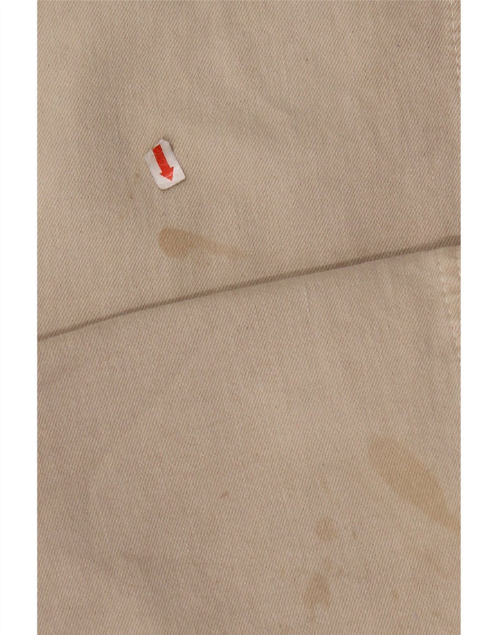 ZARA ženske mornaričke traperice širokog struka EU 34 2XS W24 L29 bež