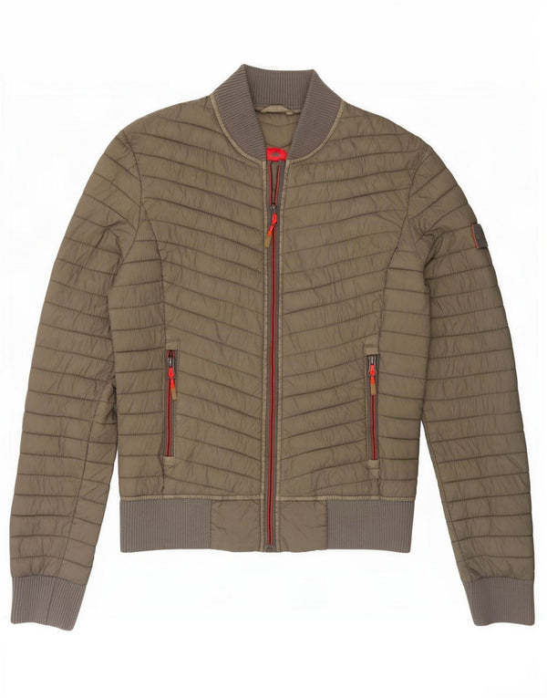 Superdry ženska podstavljena jakna UK 6 XS kaki najlon