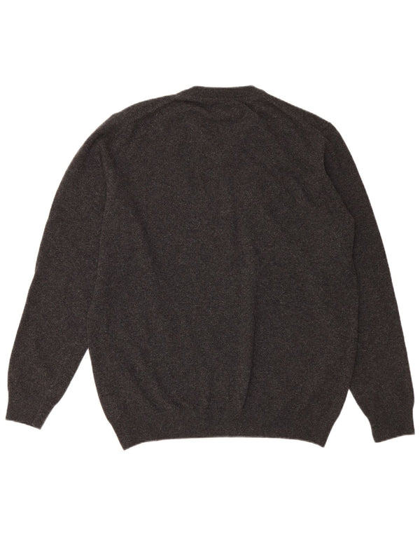 Barbour muški džemper s V-izrezom 2XL siva vunena