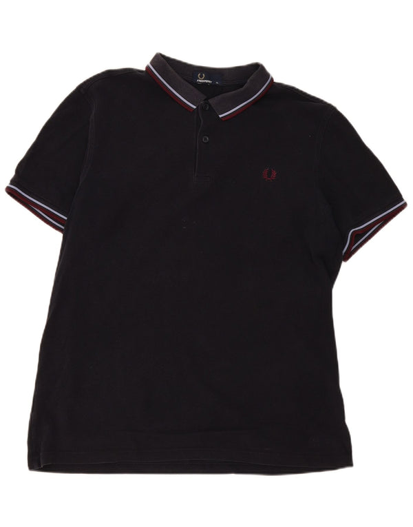 Fred Perry muška polo majica XL tamnoplava na pruge