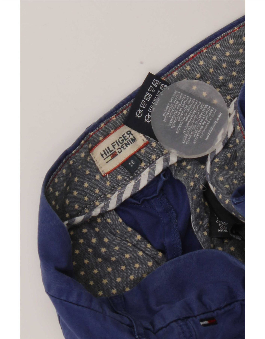 Tommy Hilfiger Ženske chino kratke hlače W28 Srednje plavi pamuk