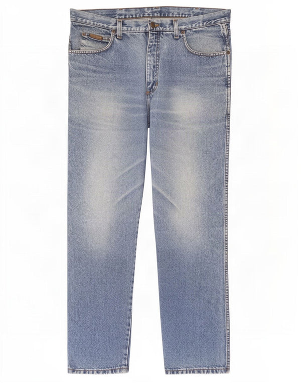 Wrangler Mens Ohio Straight Jeans W36 L32 Blue Cotton