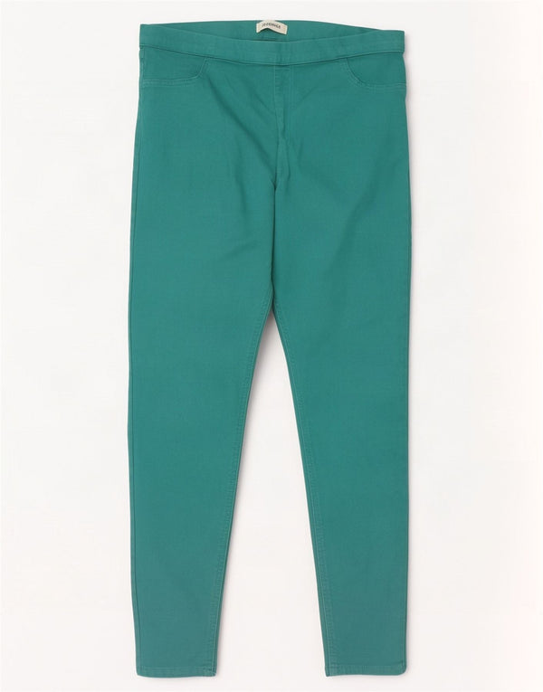 Marks & Spencer ženske jegging traperice UK 16 velike W34 L27 zeleni pamuk