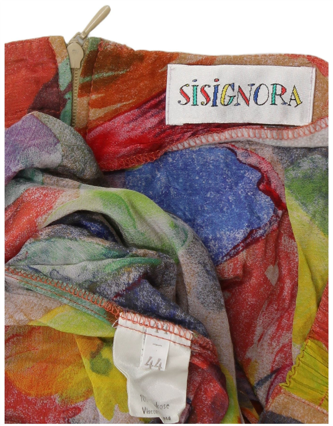 SI SIGNORA Ženska suknja A-kroja EU 44 XL W32 L30 Višebojno srce