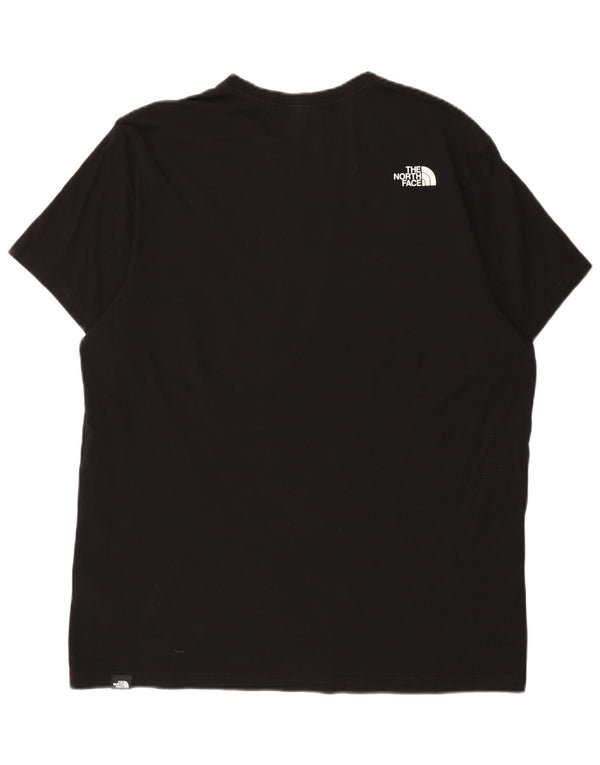 The North Face muška majica s grafičkim motivima XL crni pamuk