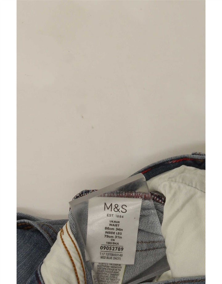 Marks & Spencer muške uske traperice W34 L31 plavi pamuk