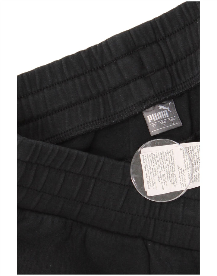 PUMA muške hlače za trenirku, velike crne pamučne hlače