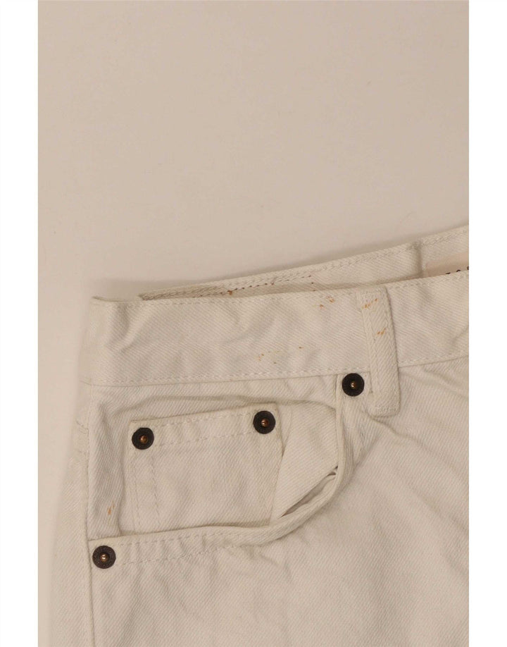 Topshop ženske traper kratke hlače W28 srednje bijele boje od poliestera