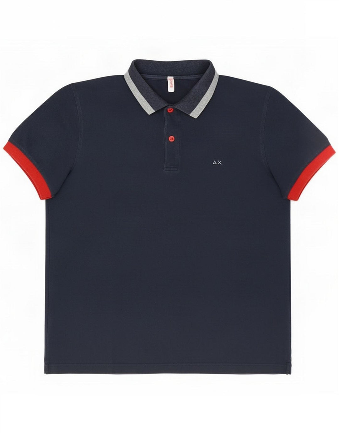 Sun68 Muška polo majica Medium Navy Blue Colourblock