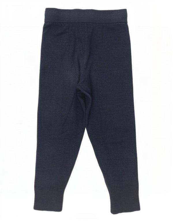 Zara ženska pletena trenirka hlače Joggers UK 12 srednje tamnoplava akril