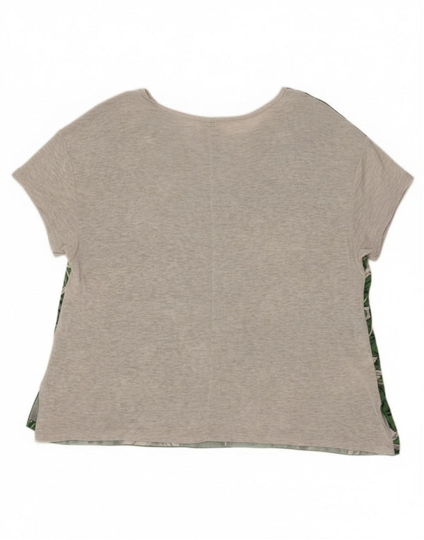 Zara ženska majica kratkih rukava XL Green Floral Lyocell