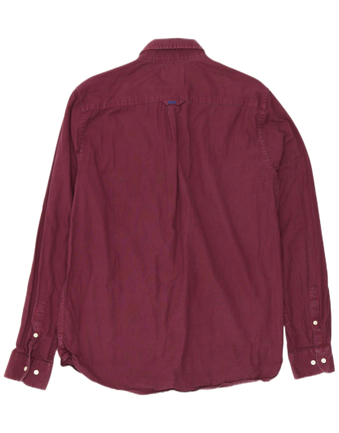 Superdry muška košulja Large Burgundy Houndstooth Pamuk