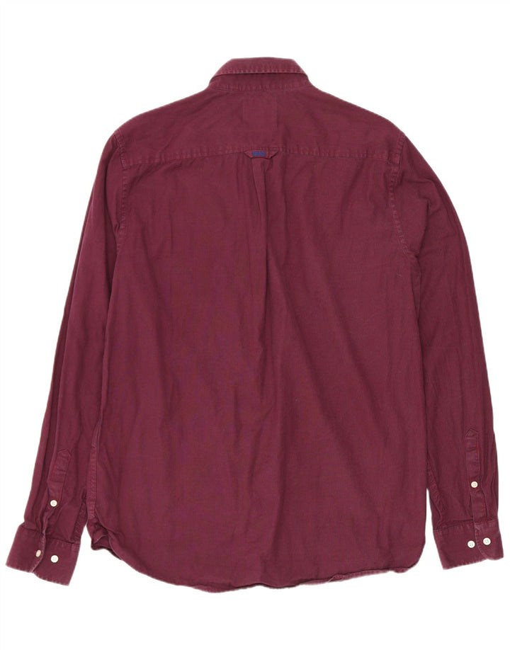 Superdry muška košulja Large Burgundy Houndstooth Pamuk