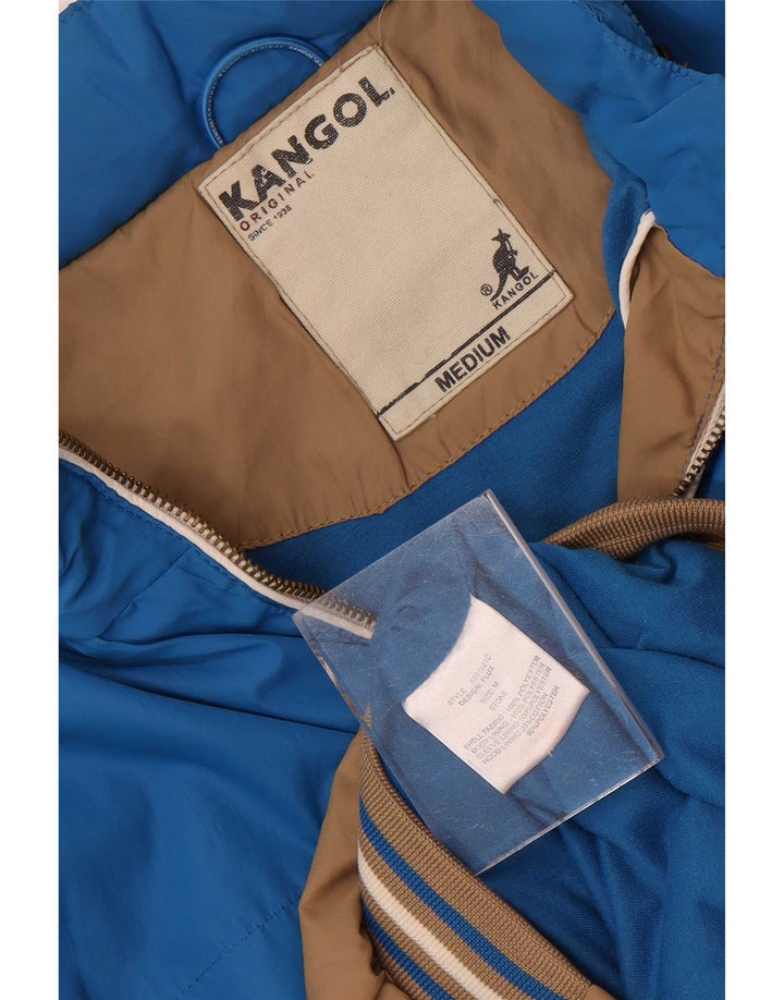 Kangol muška bomber jakna s kapuljačom UK 38 srednje smeđa poliesterska boja