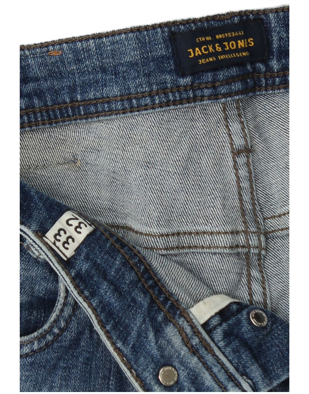 Jack & Jones Muške uske traperice GLENN W33 L32 Plava