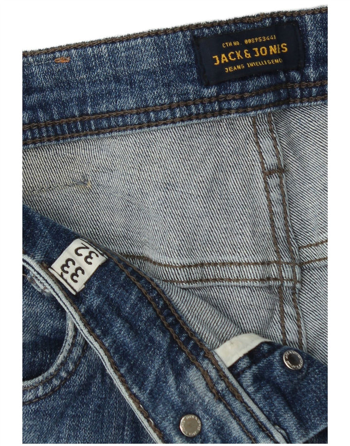 Jack & Jones Muške uske traperice GLENN W33 L32 Plava