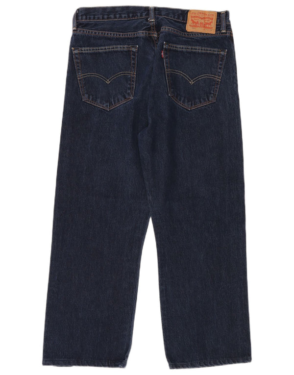 LEVI'S muške 751 ravne traperice W34 L28 tamnoplavi pamuk