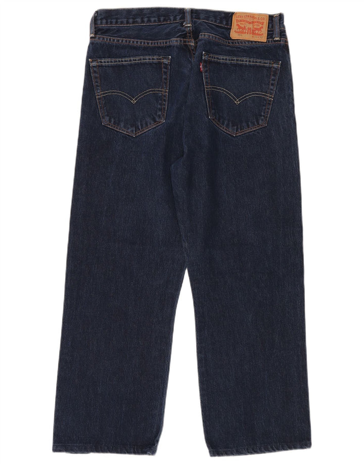 LEVI'S muške 751 ravne traperice W34 L28 tamnoplavi pamuk