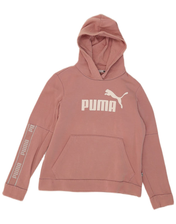 Puma ženska majica s kapuljačom s kapuljačom UK 14 srednje ružičasta