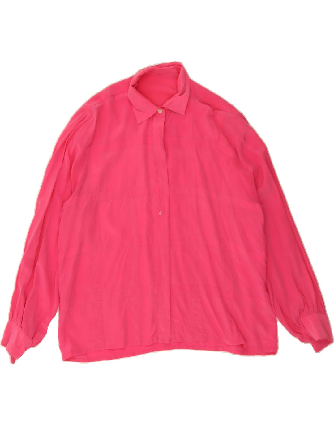 VINTAGE Womens Shirt Blouse UK 14 Large Pink Vintage Vintage and Second-Hand Vintage from Messina Hembry 