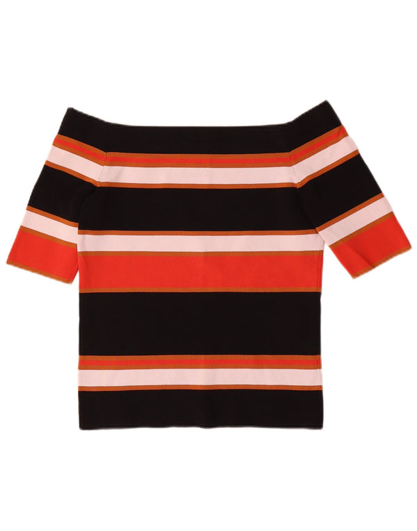 Ženska majica s otvorenim ramenima Massimo Dutti UK 8 na male raznobojne pruge