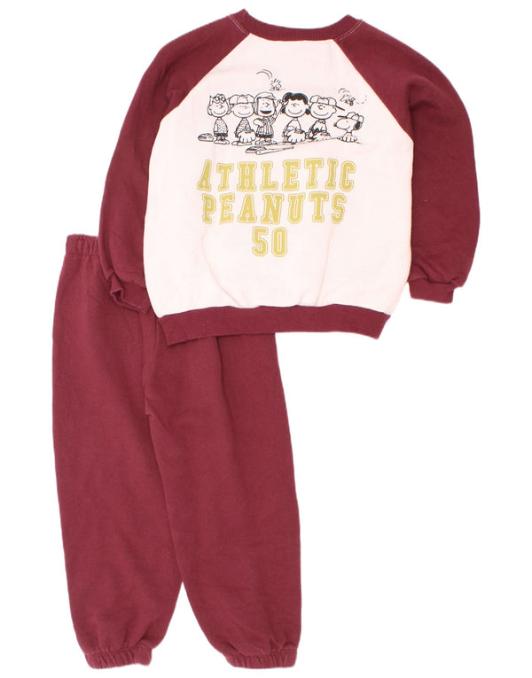 Zara Boys Graphic Puna trenirka 5-6 godina, tamnocrveni pamuk