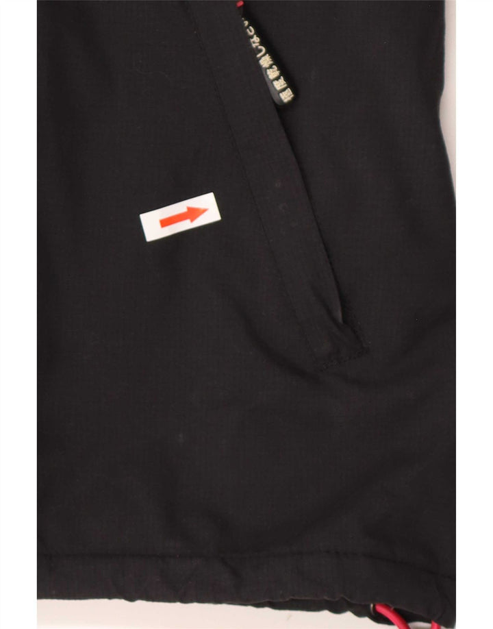 Superdry ženska jakna vjetrovka s kapuljačom UK 14 srednje crna