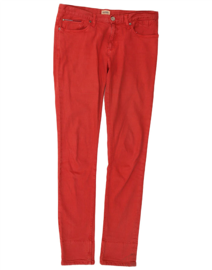 Tommy Hilfiger muške uske traperice srednje veličine W32 L34 crvene